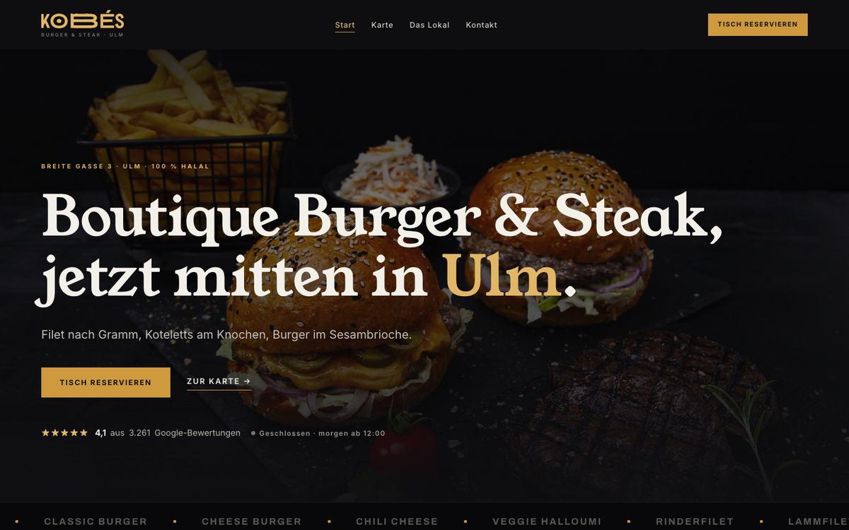 Website für KOBÉS