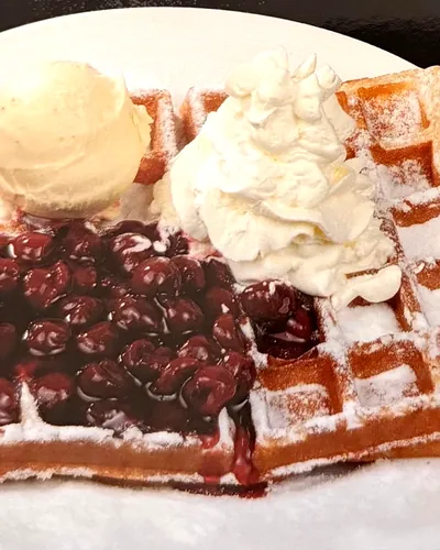 Waffel Kirschen